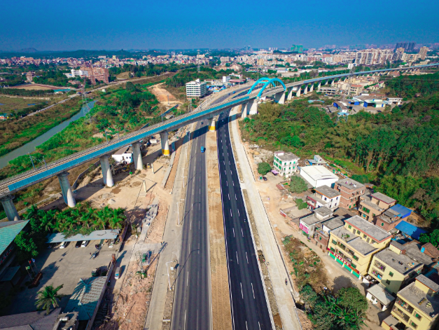 通了!广清城际g107国道还建道路全线顺利开通