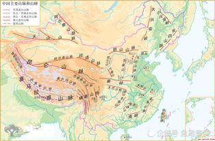 中国地形三级阶梯图
