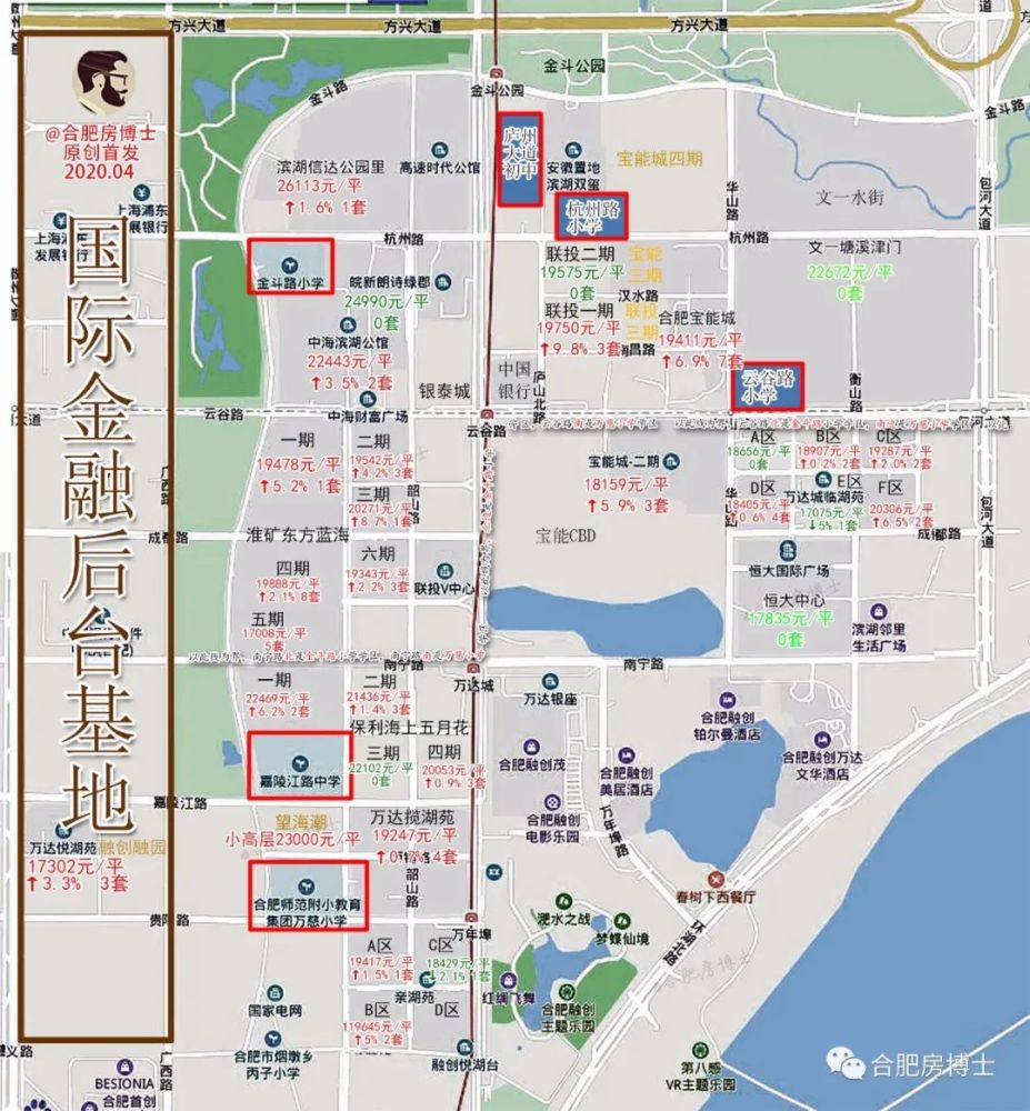 2020年4月,合肥滨湖新区房价跌了吗?
