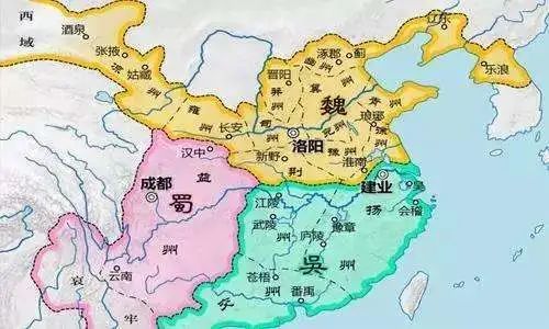 魏蜀吴领地分布图