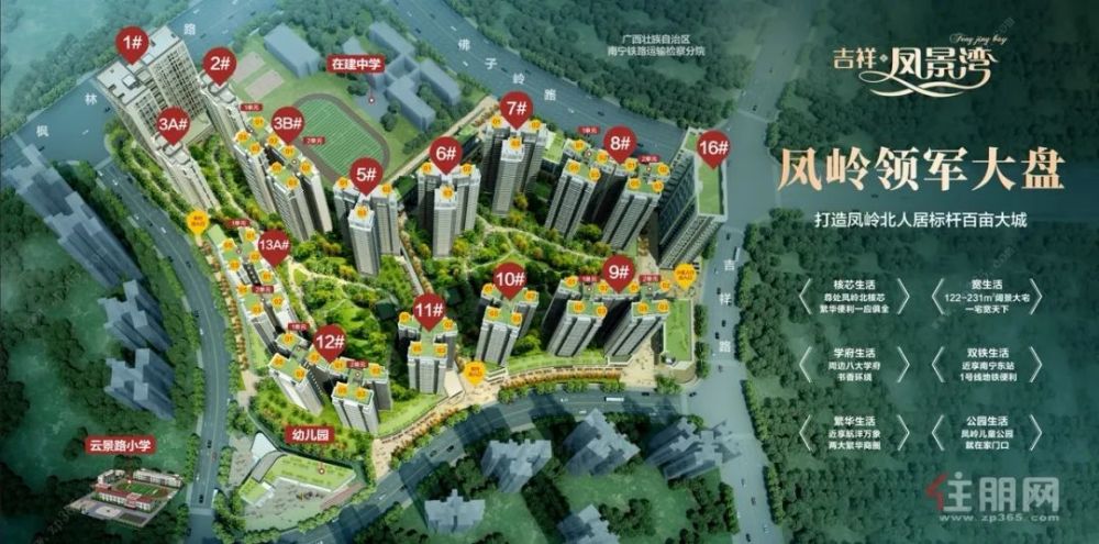 吉祥·凤景湾鸟瞰效果图.