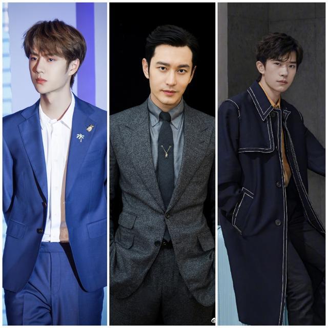 前三名是王一博,黄晓明,易烊千玺,他们文娱指数分别是94.96,91.65,91.