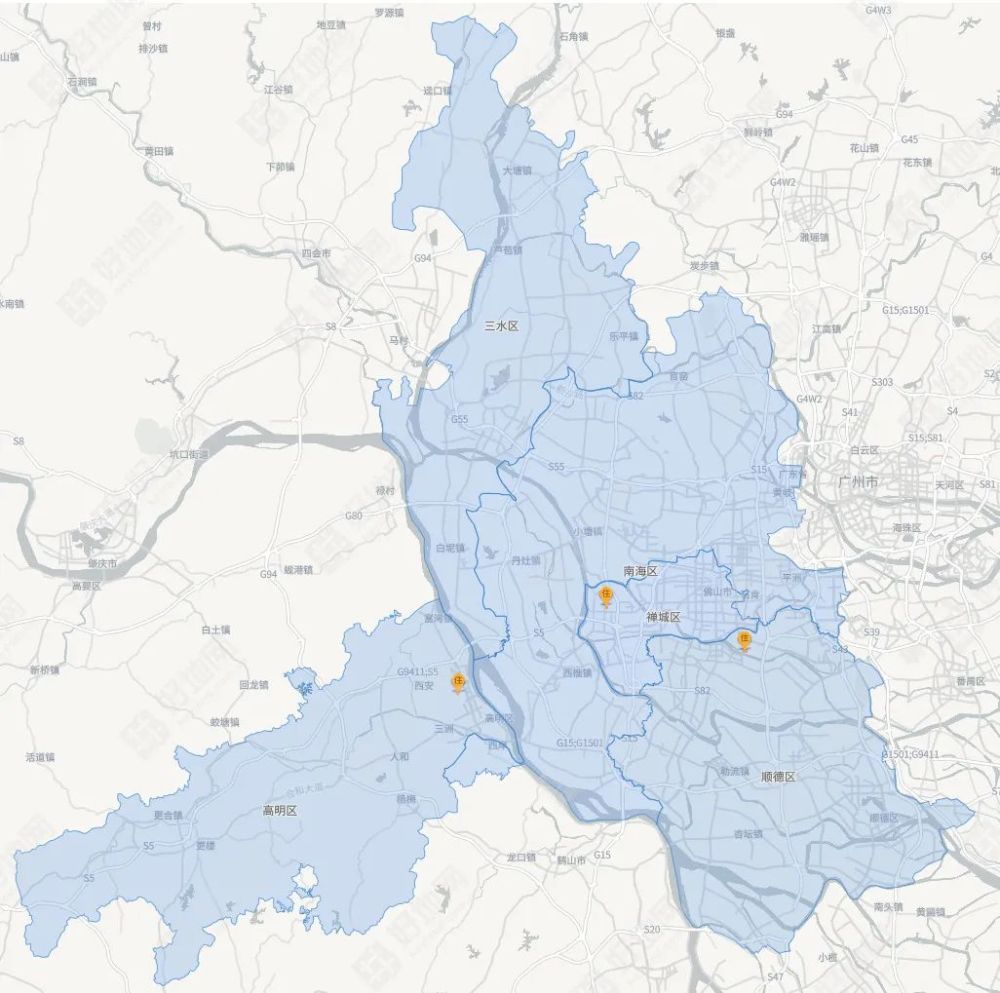 佛山推出3宗商住地,分布于禅城,顺德,高明,总起价33.87亿