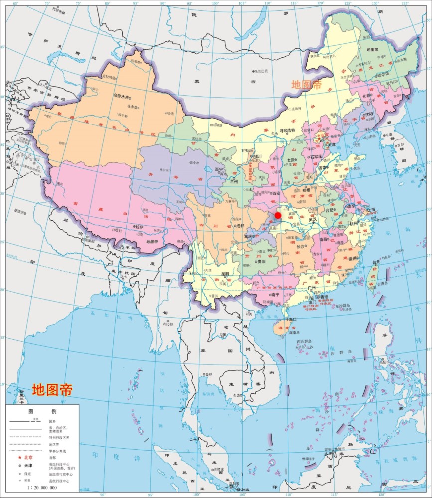 我国版图如雄鸡,地图上看鸡心在哪儿呢?