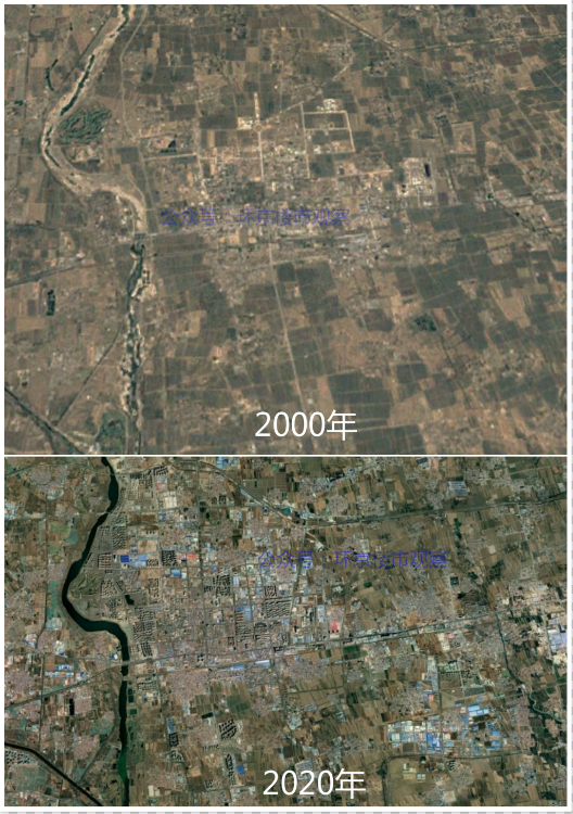 万米高空看燕郊:2000-2020年卫星地图,增了31万套房