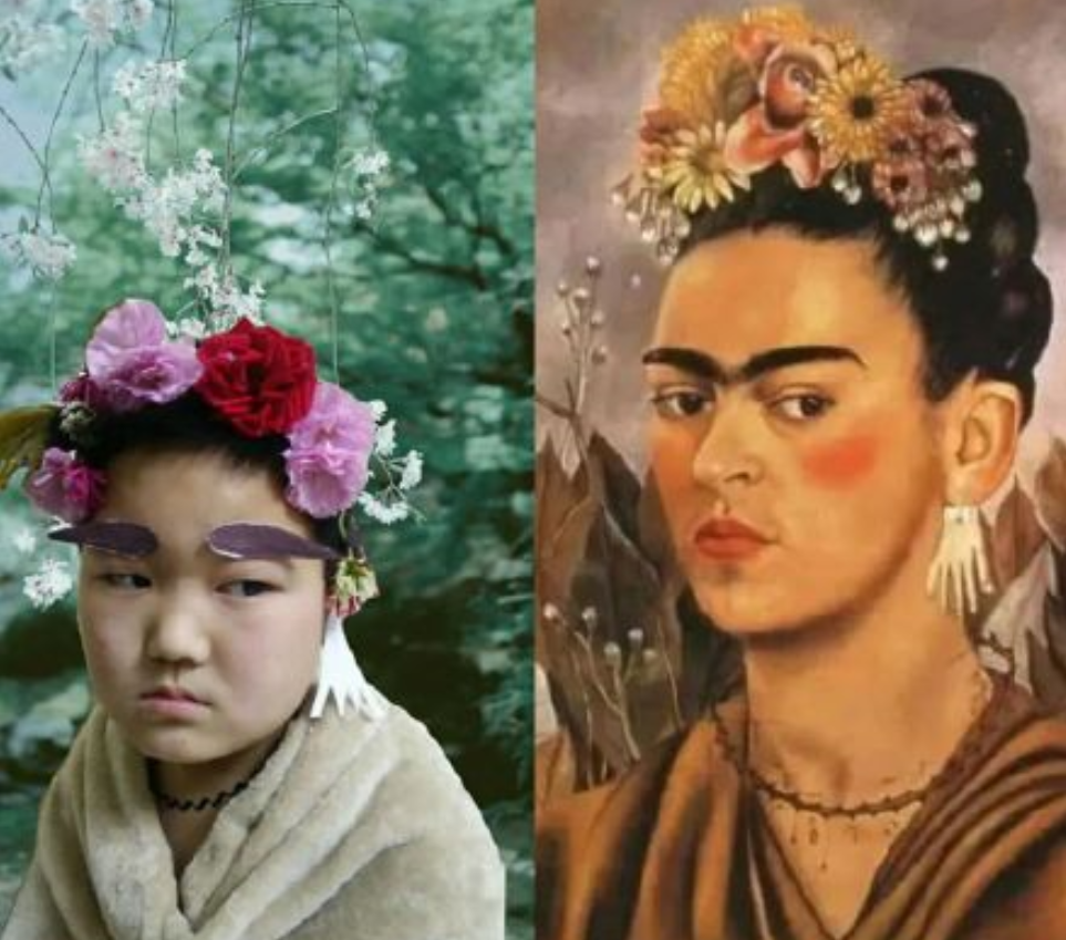 萌娃cos世界名画,蒙娜丽莎不算啥,杨贵妃是来搞笑的吗?