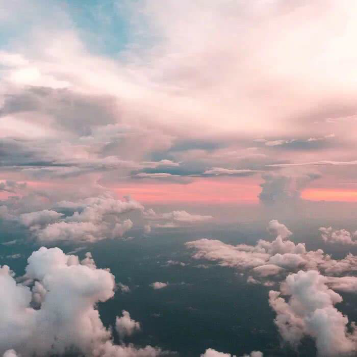 温柔系·天空背景图:我怕冷,不管是天气还是人心!