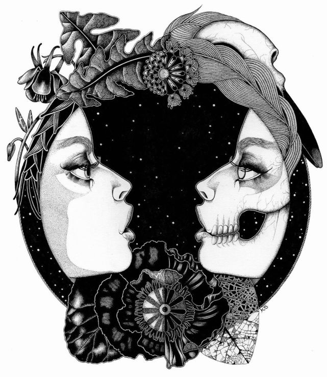画一张黑白画确实没啥难度,却让你画一张有创意的黑白