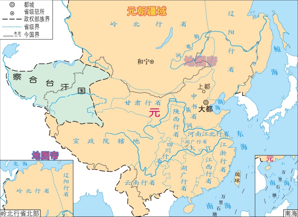 元朝面积很大,全国分为哪10个省?