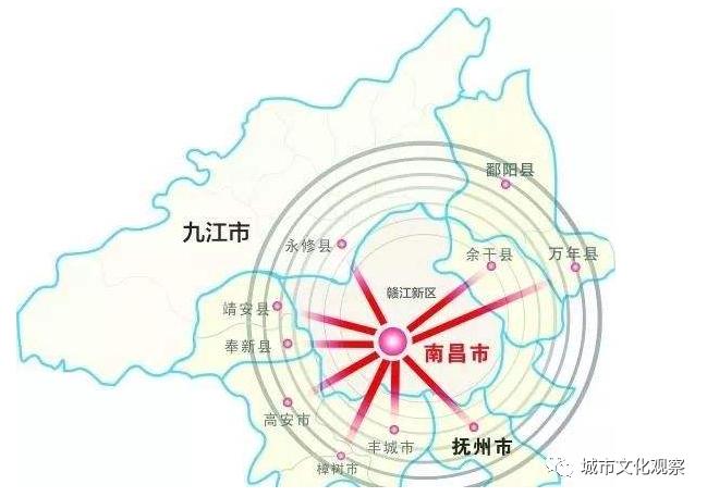 江西省中部崛起,潜力地区是哪?大南昌都市圈将联动丰樟高余万?