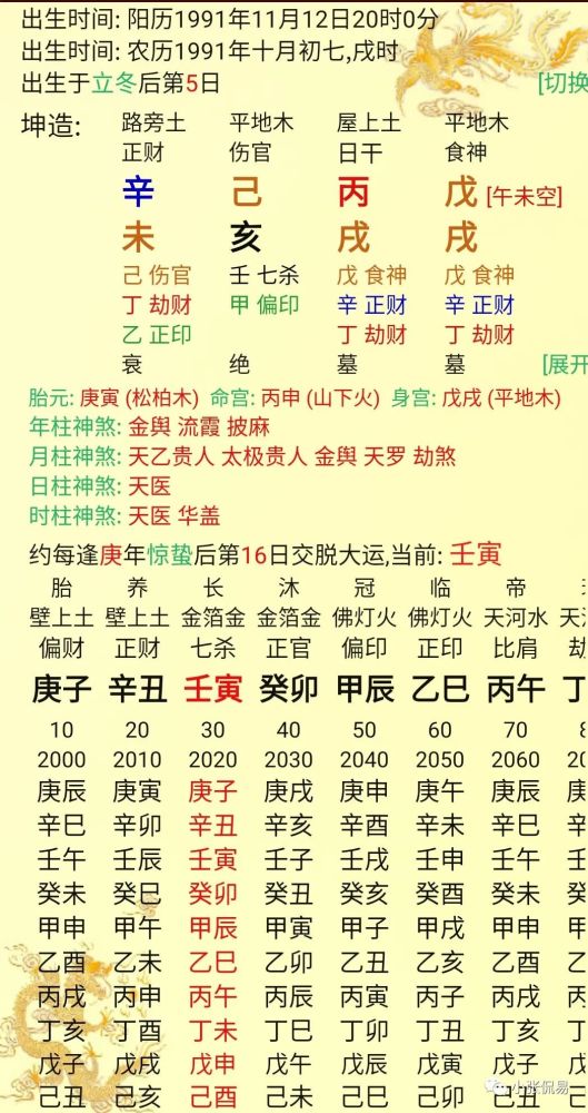 你好老师,我是1991年农历十月初七晚上八点左右出生的,2015年的时候
