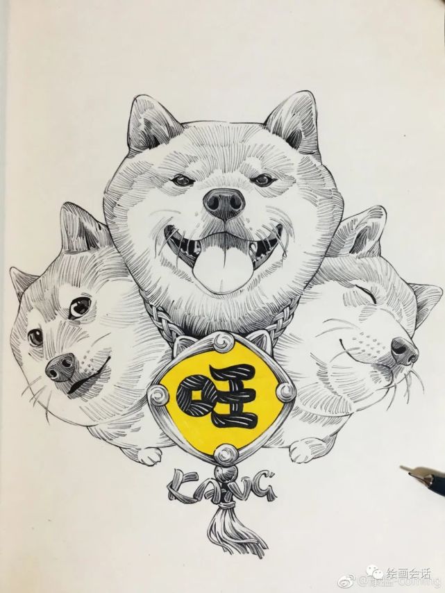 动物手绘插画超萌的表情包