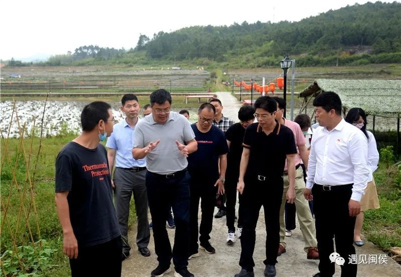 5月6日,闽侯县委书记叶仁佑带领县直有关部门负责人赴廷坪,大湖等地