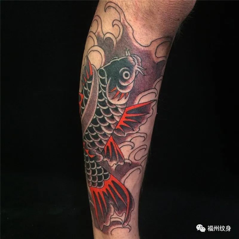 传统鱼纹身图案
