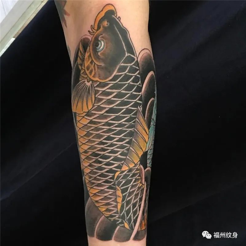 传统鱼纹身图案