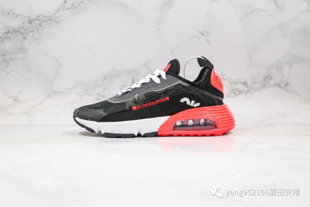 耐克nike air max 2090气垫鞋黑红迷彩配色