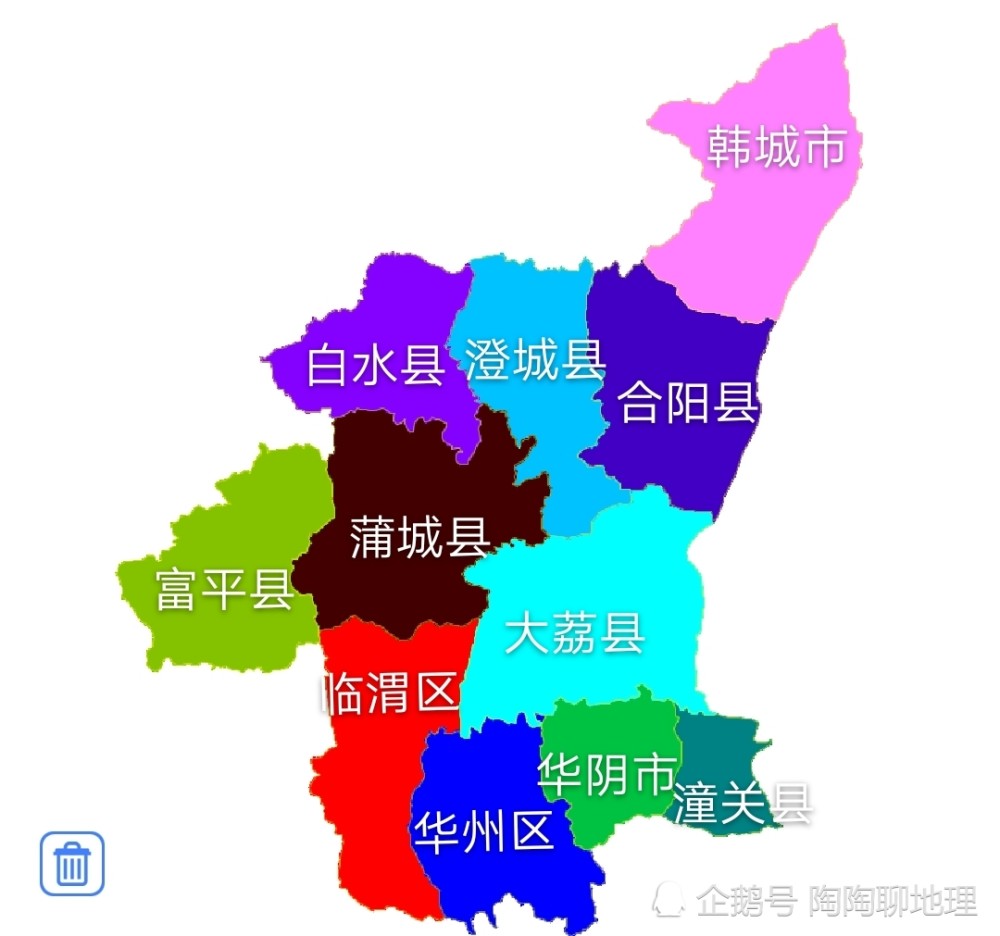 渭南各县人口排名_渭南地区各县地图(3)