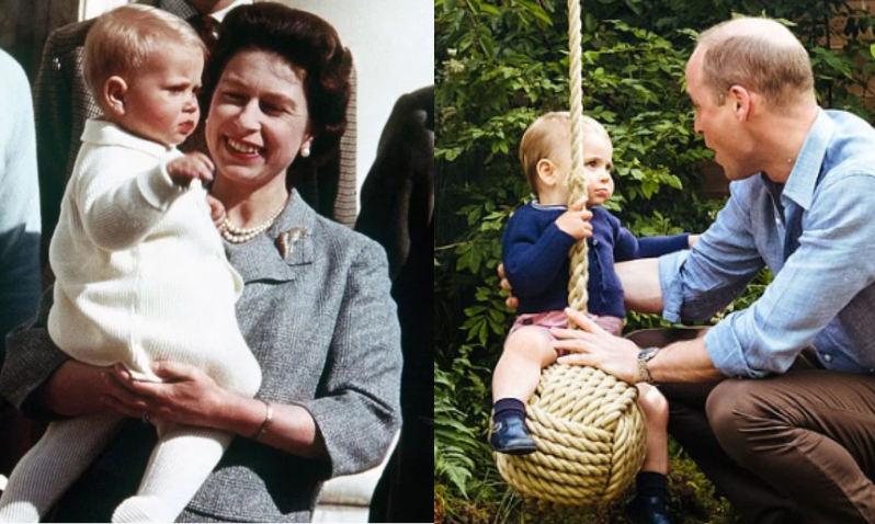 之前,有不少粉丝惊喜发现,英国威廉王子家的小儿子跟叔公爱德华小时候
