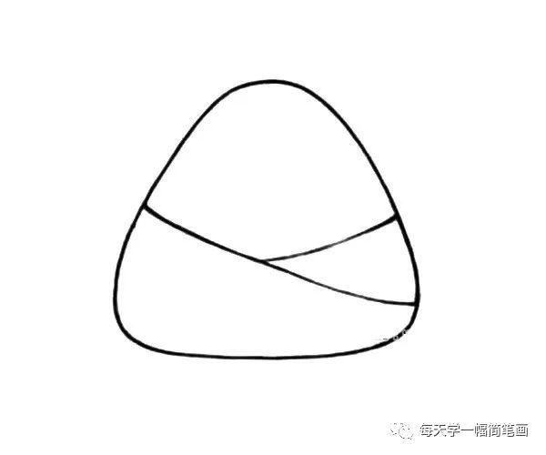 每天学一幅简笔画-各种可爱的端午节卡通粽子简笔画