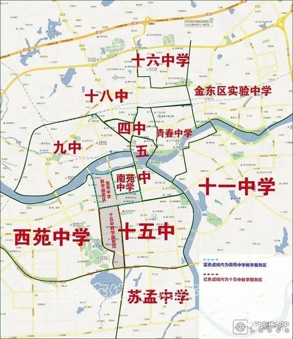 金华南苑中学新校区今年造好学区划分是这样的