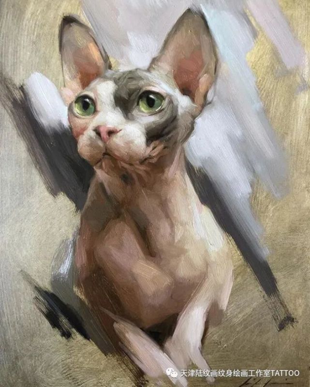 每幅都可爱生动富有活力 一些猫猫狗狗的油画艺术作品