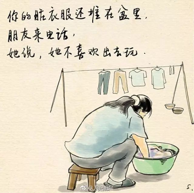 母亲节传统漫画,说不尽的是母爱与思念