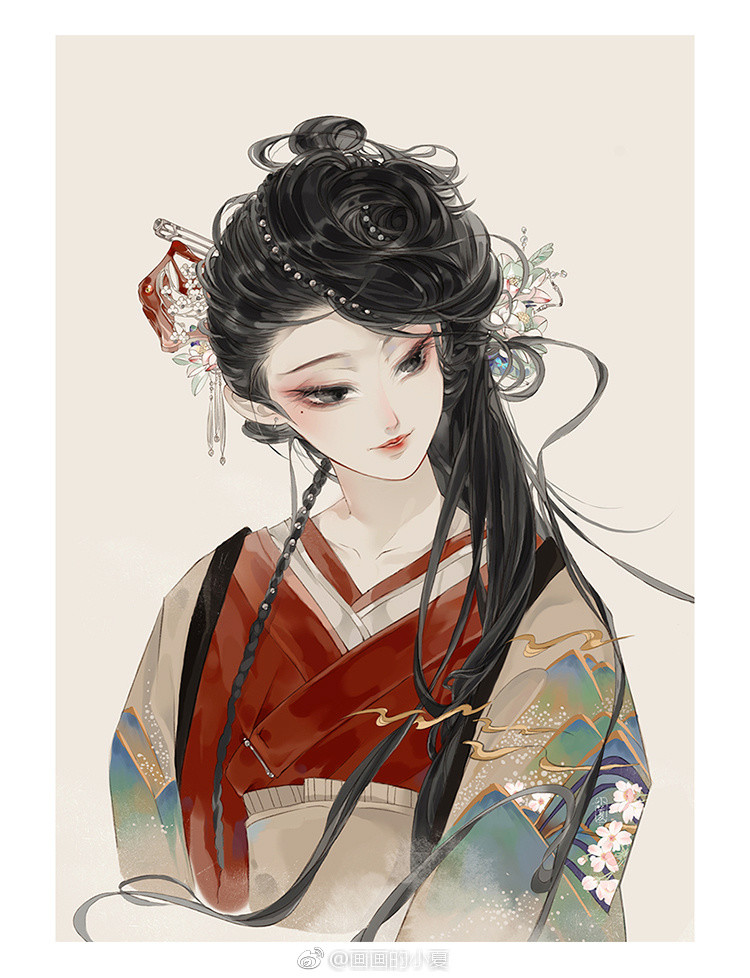 古风人物 插画师 |wb:画画的小夏