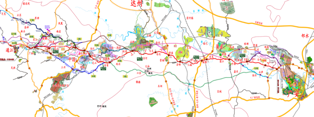来源:广安市交通运输管理局具体而言,镇广高速自巴中平昌引入,在达州