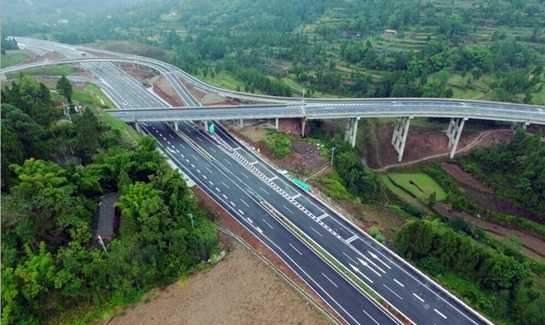 镇广高速广安段线路:肖溪—白市—白马—虎城—广安过境高速