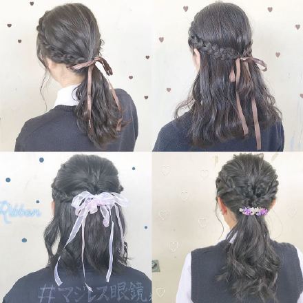 jk女孩爱到不行的n款发型这里都有