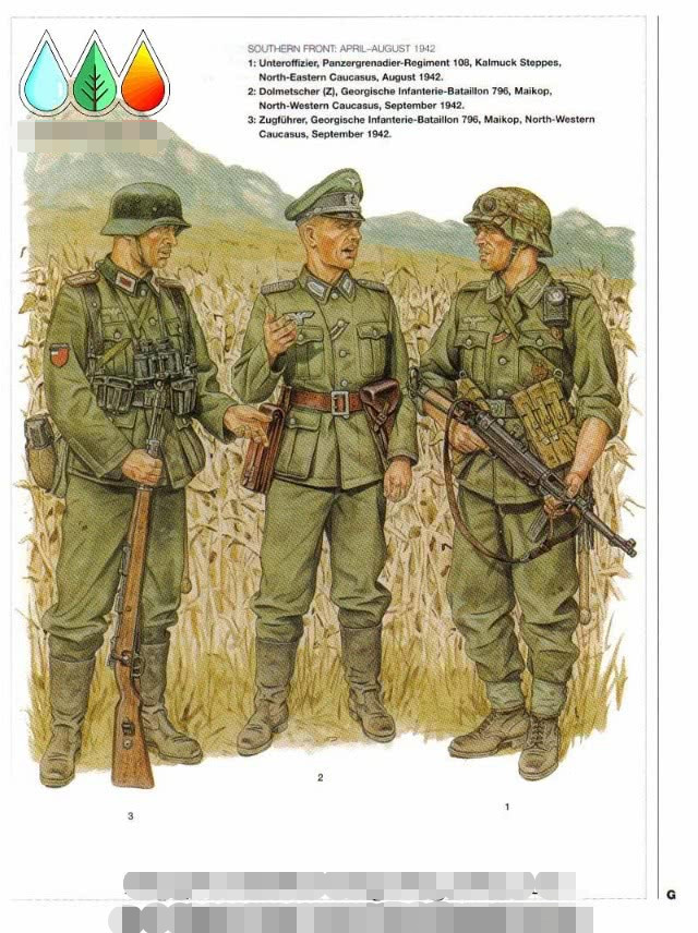 二战德国陆军军服以及单兵装备详解-东线