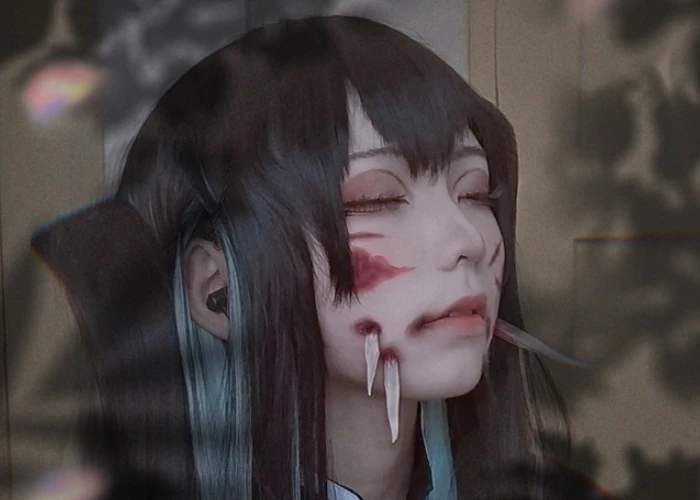 没见过如此恐怖的鬼灭cos,黑死牟不算什么,看完无惨为