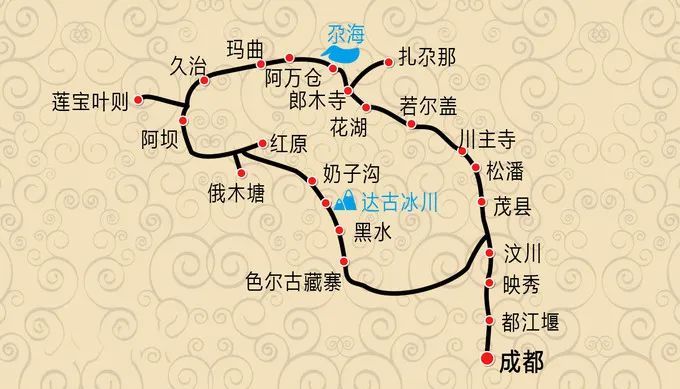 甘孜 d4:甘孜—新龙—理塘—桑堆—稻城 d5:稻城—日瓦—亚丁景区 d