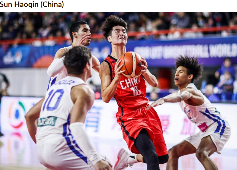 fiba亚洲新星top20榜单:郭昊文领衔中国3将 17岁小将被期待