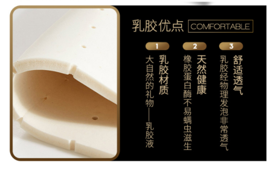 夏天不用开空调？自降温乳胶凉席，亲肤抑菌防螨，一秒入睡透心凉！