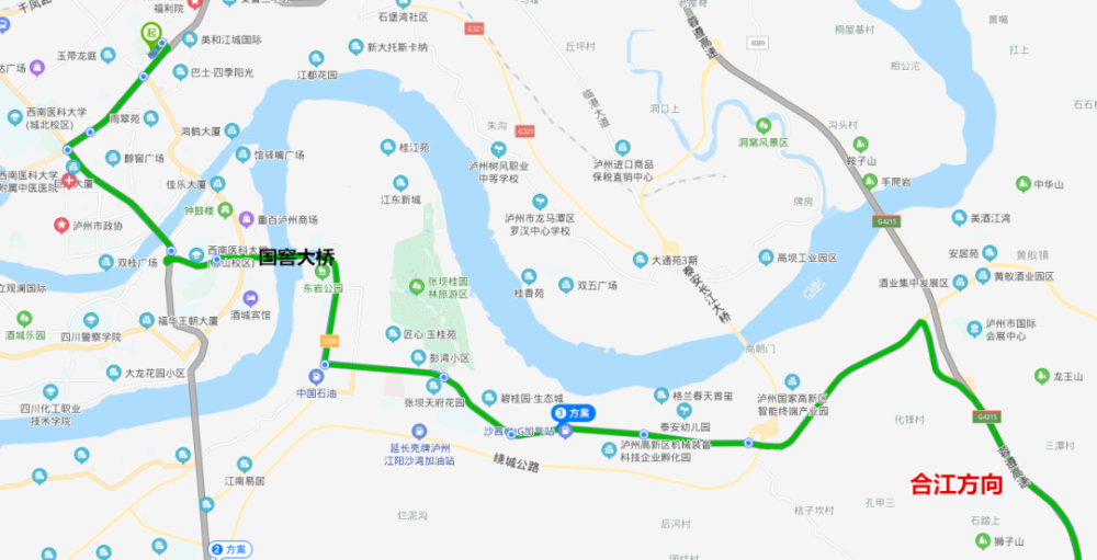 与上一线路比 还是选这一线路"稳当" 2,龙马潭区合江县 推荐√: 国窖