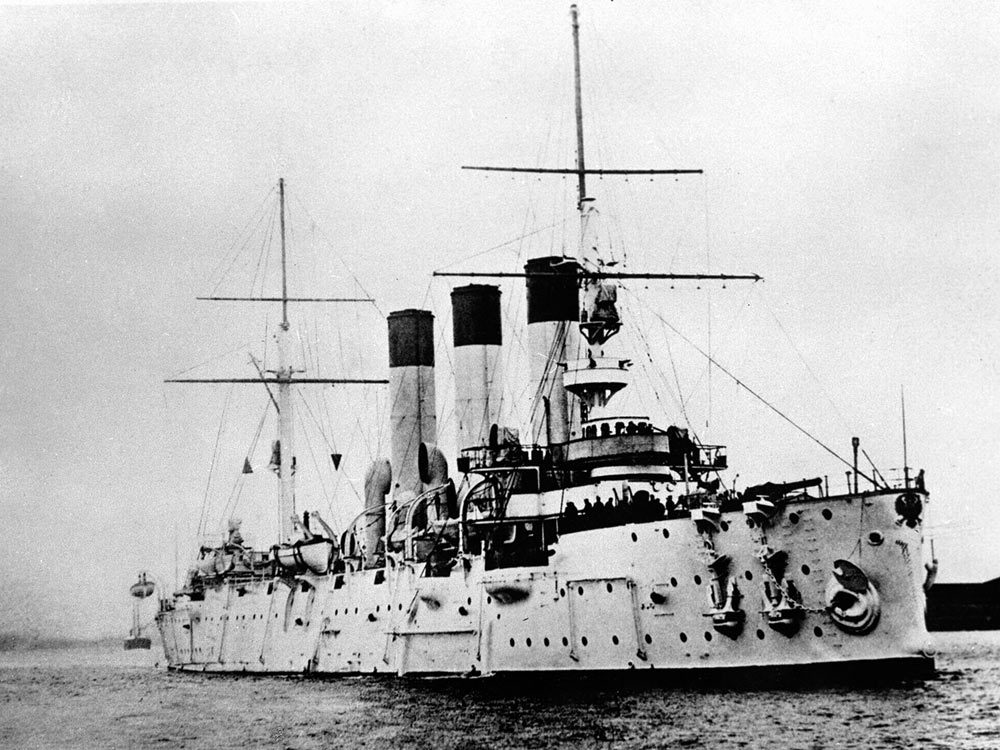 阿芙乐尔号巡洋舰下水120周年成为十月革命重要象征