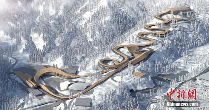 据北京冬奥会官方微博消息,北京冬奥会延庆赛区竞赛场馆国家高山滑雪