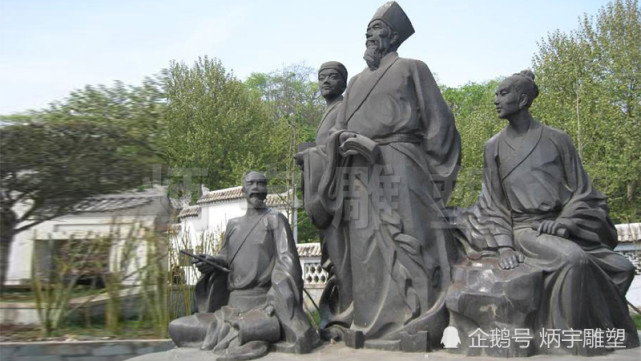 "知行统一"王阳明雕像|王守仁|陈献章|湛若水|阳明学