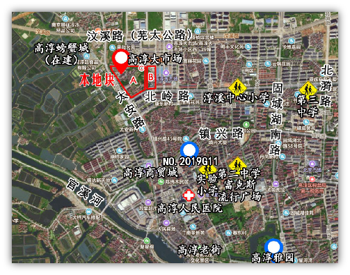 地块航拍图 招商地块配建要求: 本地块位于老城区"四片"中的太安圩