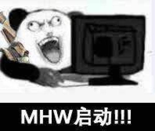 怪物猎人世界沙雕表情包:mhw启动!