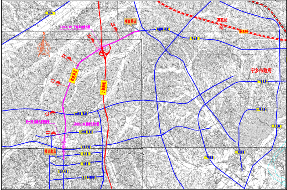 宁乡外环线方案曝光!高铁新城片区金宁大道走向曝光!还有这些规划