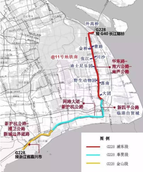 一项重大工程这是漕泾镇服务g228国道建设