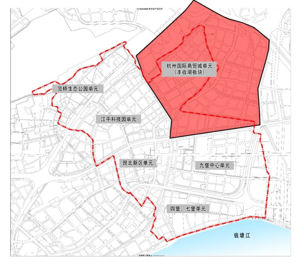 丰收湖板块地处杭州城东智造大走廊,g60科创大走廊和钱塘江金融港湾