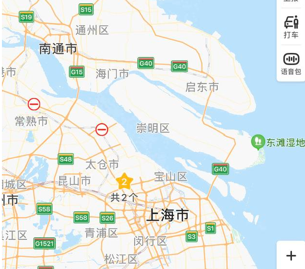 很多人以为上海市与江苏省南通市隔江相望,但实际上它们是接壤的