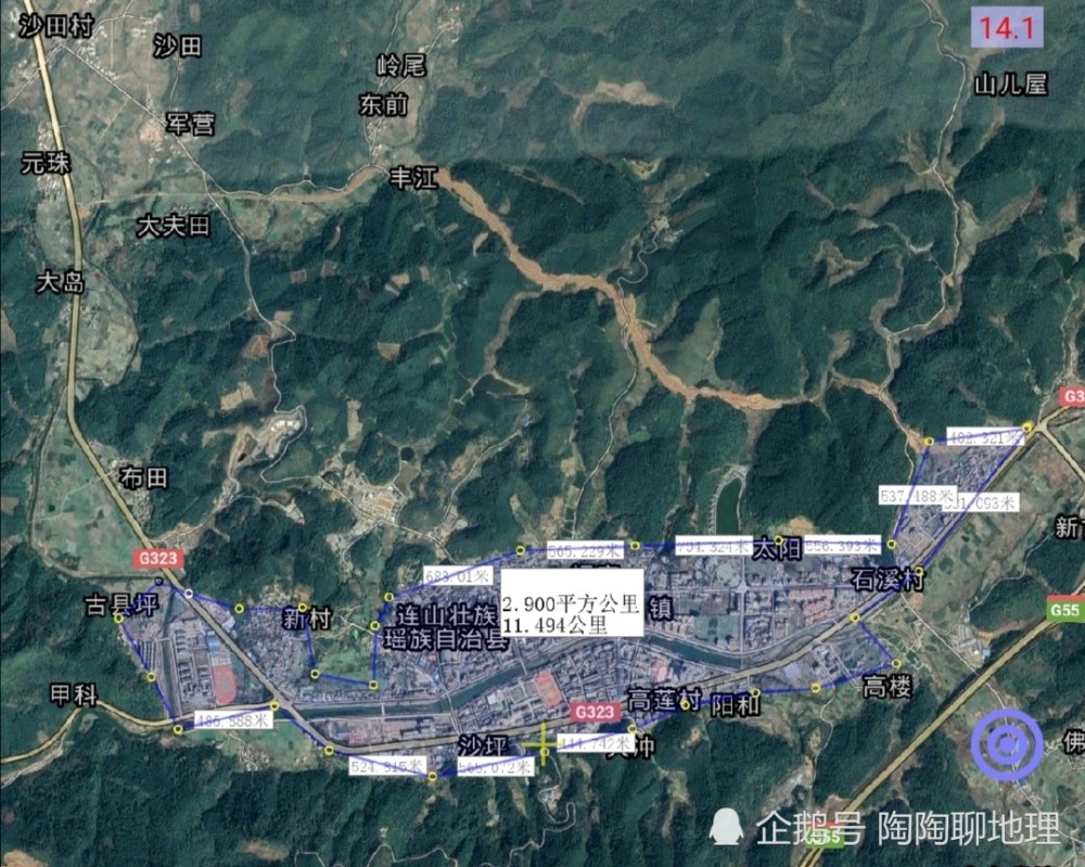 清远市2区2市4县建成区面积排名最大是清城区最小是连山县