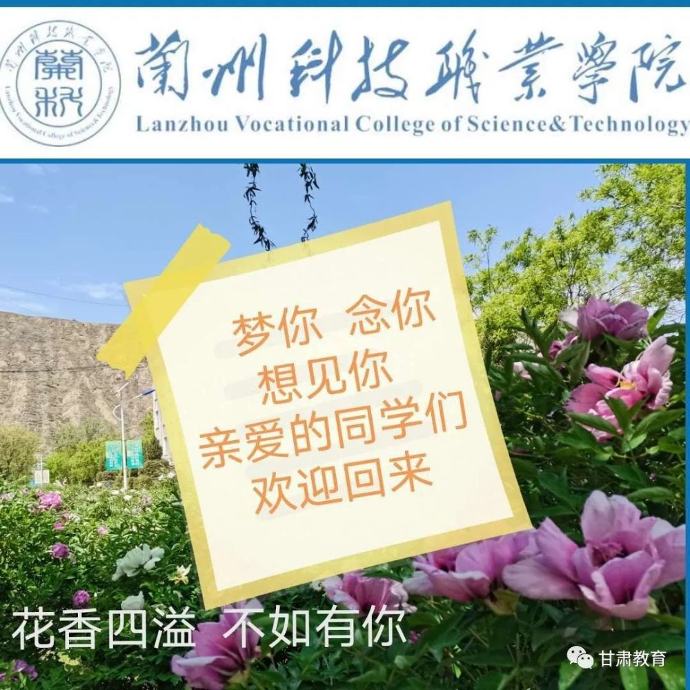 了返校之路 阔别已久的学校也已迫不及待 等待你的归来 来源:甘肃教育