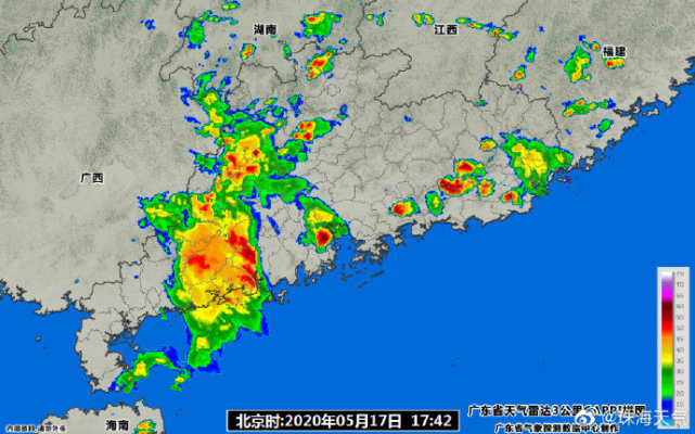来源: 珠海天气 时间: 2020-05-17 【珠海市雷雨大风黄色预警信号现