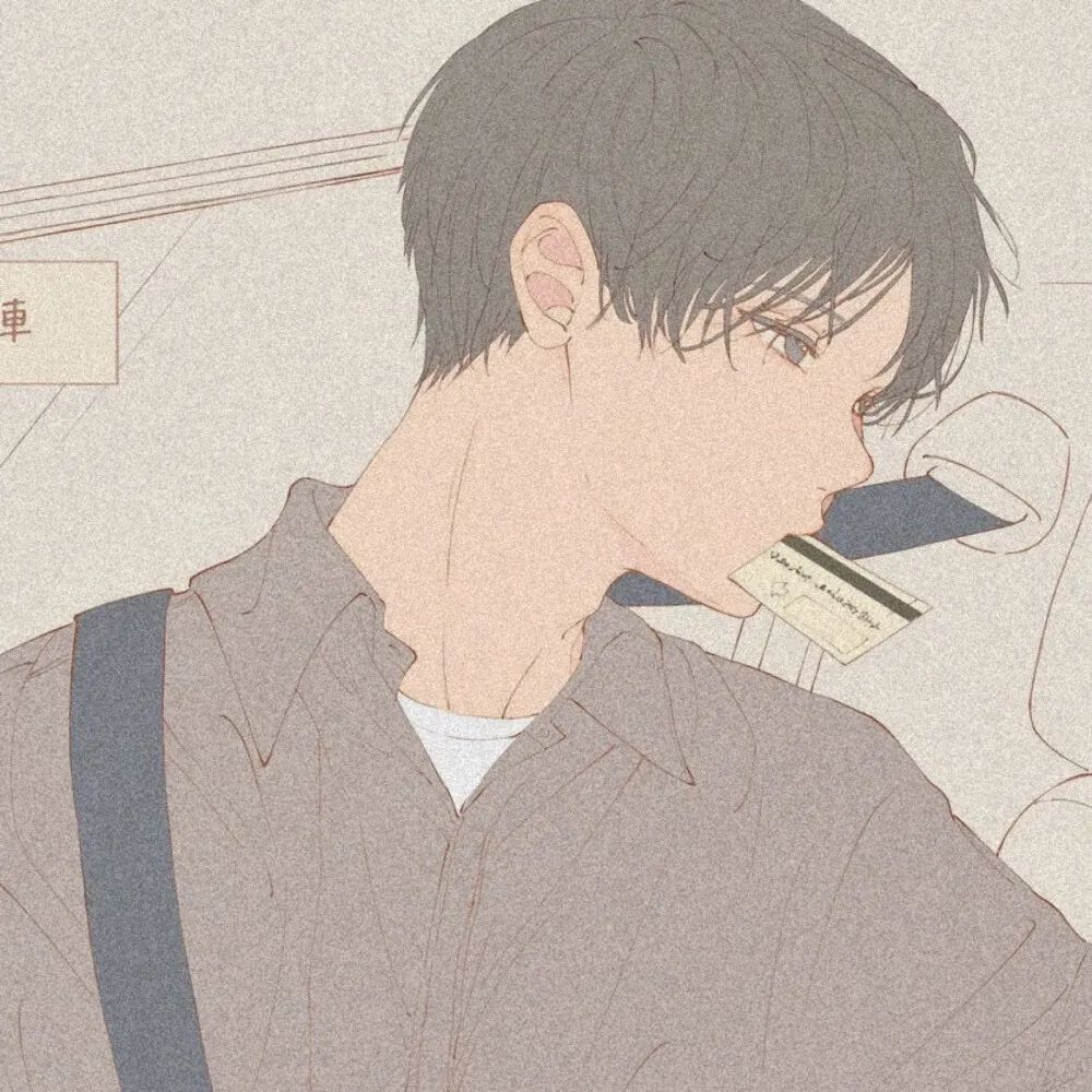 手绘男头像,简约好看!