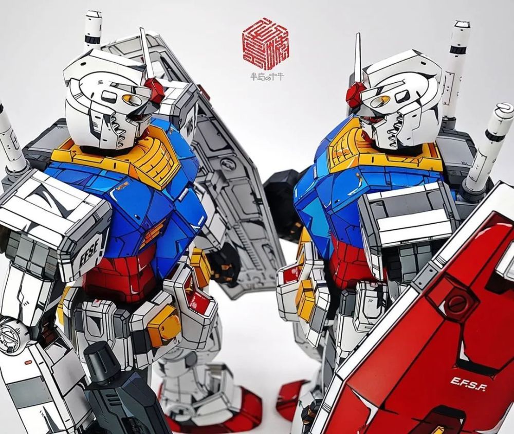 这真的不是画!双份megasize rx-78-2二次元涂装